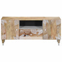 Tv-Meubel 105X33,5X46 Cm Massief Mangohout