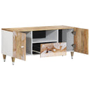 Tv-Meubel 105X33,5X46 Cm Massief Mangohout