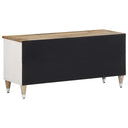 Tv-Meubel 100X33,5X46 Cm Massief Mangohout