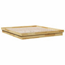 Bedframe Zonder Matras Massief Hout Eiken
