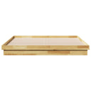 Bedframe Zonder Matras Massief Hout Eiken