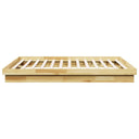 Bedframe Zonder Matras Massief Hout Eiken