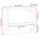 Wandkapstok Sandnes 45X12X35 Cm Massief Grenenhout