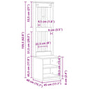 Halboom Sandens 45X40X159,5 Cm Massief Grenenhout