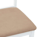 Eetkamerstoelen Met Kussens Massief Hout Rubber