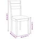 Eetkamerstoelen Met Kussens Massief Hout Rubber