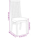 Eetkamerstoelen Met Kussens Massief Hout Rubber