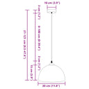 Hanglampen 2 St In Hoogte Verstelbaar E27 30 Cm Metaal