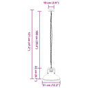 Hanglamp E27 Ø 31 Cm Ijzer Zwart