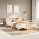 Bed Met Boekenkast Zonder Matras Massief Grenenhout