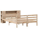 Bed Met Boekenkast Zonder Matras Massief Grenenhout