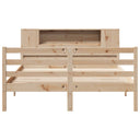 Bed Met Boekenkast Zonder Matras Massief Grenenhout