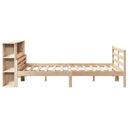 Bed Met Boekenkast Zonder Matras Massief Grenenhout