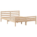 Bed Met Boekenkast Zonder Matras Massief Grenenhout