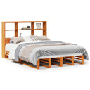 Bed Met Boekenkast Zonder Matras Hout