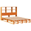 Bed Met Boekenkast Zonder Matras Hout