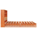 Bed Met Boekenkast Zonder Matras Hout