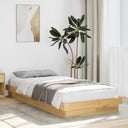 Bedframe Zonder Matras Massief Hout Eiken