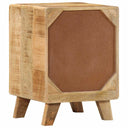 Nachtkastje 37X32X50 Cm Massief Hout Ruw Mangohout