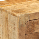 Nachtkastje 37X32X50 Cm Massief Hout Ruw Mangohout