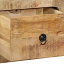 Tv-Wandmeubel 100X32X25 Cm Massief Hout Ruw Mangohout