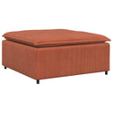 Modulaire Bank Met Voetenbank En Kussens Rood Oranje