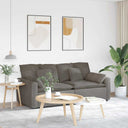 Modulaire Bank Met Kussens Lichtgroen Grijs
