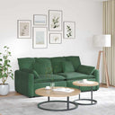 Modulaire Bank Met Kussens Lichtgroen Grijs