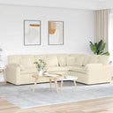 Modulaire Bank Met Kussens Corduroy Stof Oranje