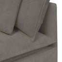 Modulaire Bank Met Voetenbank&Kussens Corduroy Stof