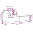 Modulaire Bank Met Voetenbank En Kussens Corduroy Stof