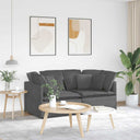 Modulaire Bank Met Kussens Corduroy Stof Oranje