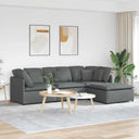 Modulaire Bank Met Voetenbank En Kussens Stof