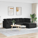 Modulaire Bank Met Voetenbank En Kussens Stof