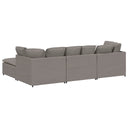 Modulaire Bank Met Voetenbank En Kussens Stof
