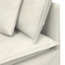 Modulaire Bank Met Voetenbank En Kussens Fluweel Kleurig