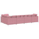 Modulaire Bank Met Kussens Fluweel
