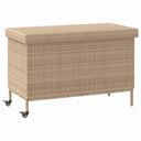 Tuinbox Met Wielen 110X55X73 Cm Poly Rattan Gemengd