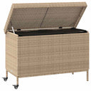 Tuinbox Met Wielen 110X55X73 Cm Poly Rattan Gemengd