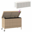 Tuinbox Met Wielen 110X55X73 Cm Poly Rattan Gemengd