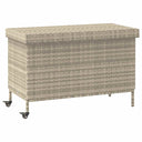 Tuinbox Met Wielen 110X55X73 Cm Poly Rattan Gemengd