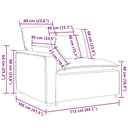 Modulaire Bank Armleuning Eindmodule Met Kussens 100Cm