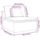 Modulaire Bank Middenmodule Met Kussens 100 Cm Kleurig