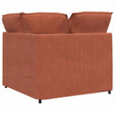 Modulaire Bank Hoekmodule Met Kussens 100 Cm Rood Oranje