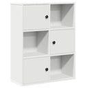 Boekenkast 60X24X76,5 Cm Bewerkt Hout Wit