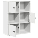 Boekenkast 60X24X76,5 Cm Bewerkt Hout Wit