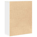 Boekenkast 60X24X76,5 Cm Bewerkt Hout Wit