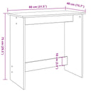 Bureau 80X40X75 Cm Bewerkt Hout