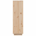 Hoge Kast 89X34X116,5 Cm Massief Grenenhout