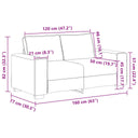 2-Delige Loungeset Met Kussens Stof